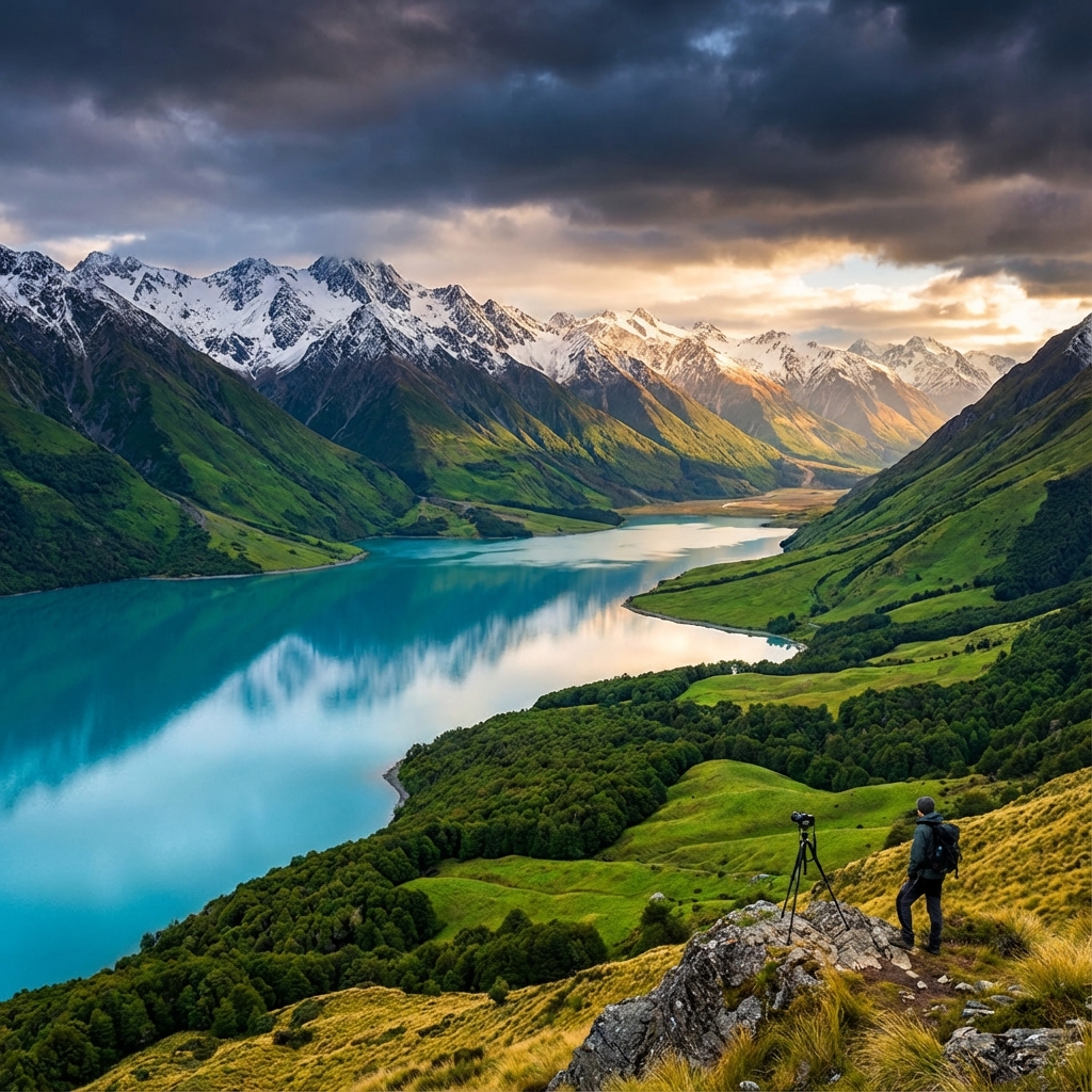 New Zealand Mountain Landscape